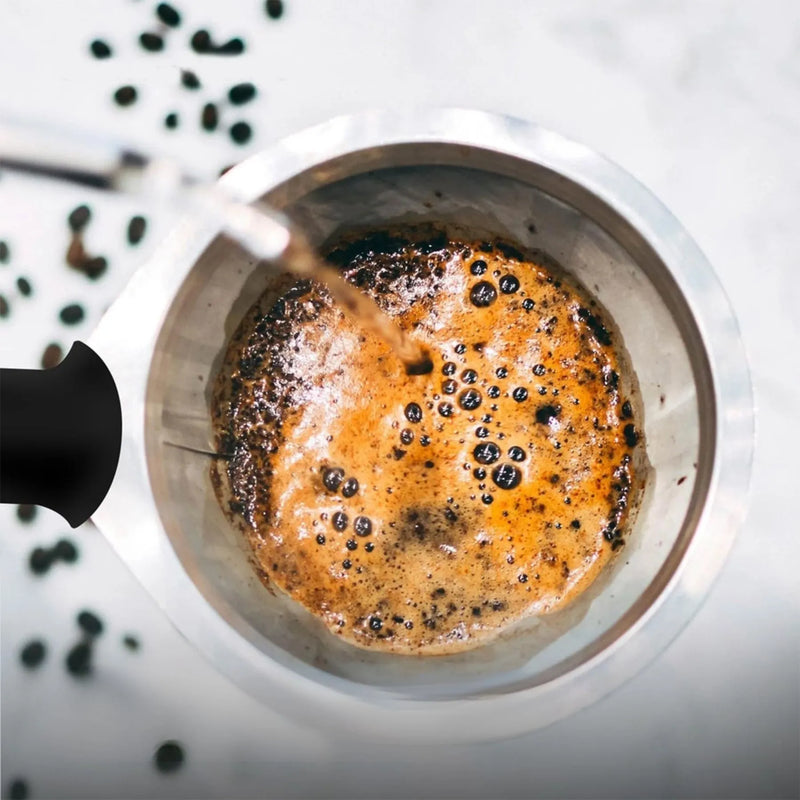 Coador com Filtro de Café Reutilizável em Aço Inox