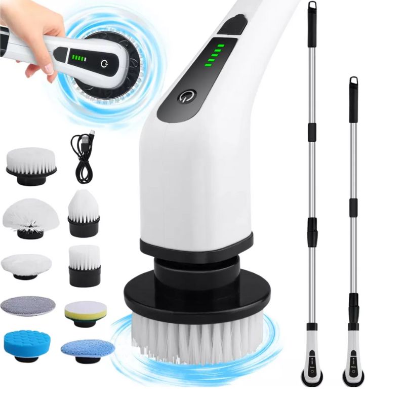 Escova Elétrica 9 em 1 Para Limpeza Profunda - CLOPCLEAN