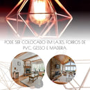 Luminária Pendente Triplo Diamante