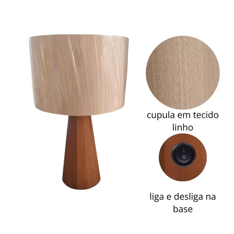 Abajur Luminária de Mesa Moderna