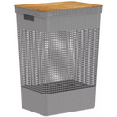 Cesto Roupa Suja 49L | Tampa Bambu