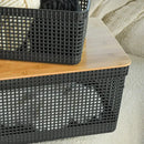 Cesto Organizador 20L Tampa em Bambu