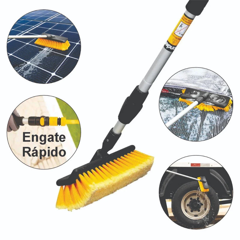 Vassoura Cabo Extensível com Jato de Água