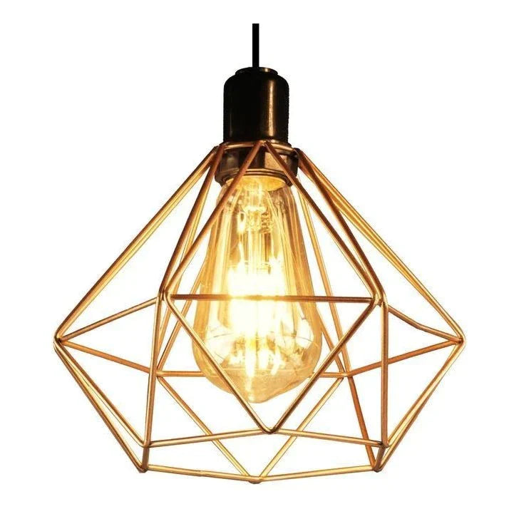 Luminária Pendente Triplo Diamante