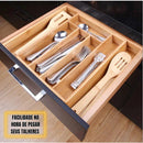 Porta-Talheres de Bambu Extensível