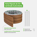 Painel Ripado Laminado de EVA Autocolante | Linha Madeto