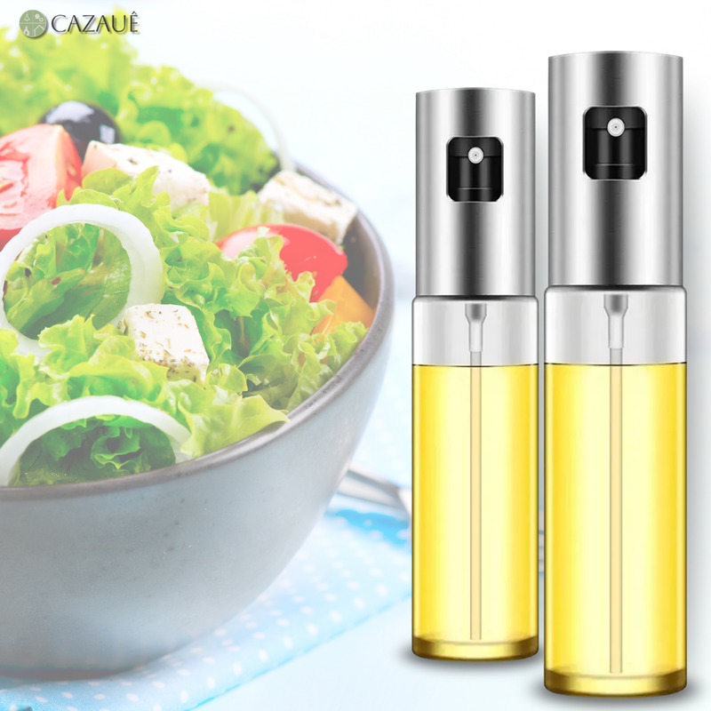 Pulverizador de Óleo de Vidro para Cozinhar - COMPRE 1 LEVE 2!