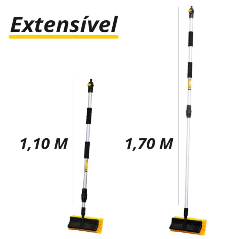 Vassoura Cabo Extensível com Jato de Água