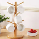 Suporte Porta Xícaras de Bambu