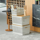 Cesto Organizador 20L Tampa em Bambu