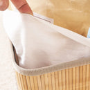 Kit 3 Cestos de Bambu com Forro