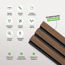 Painel Ripado Laminado de EVA Autocolante | Linha Madeto