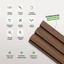 Painel Ripado Laminado de EVA Autocolante | Linha Madeto