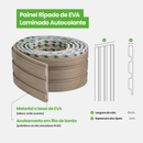 Painel Ripado Laminado de EVA Autocolante | Linha Madeto