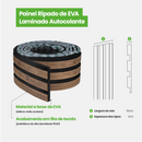 Painel Ripado Laminado de EVA Autocolante | Linha Madeto